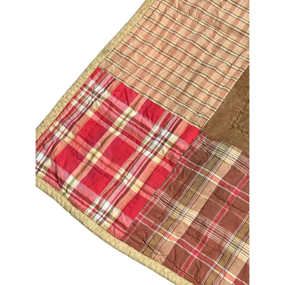 Vintage Woolrich Kids Cabin Quilt | Bear Patchwork | Rustic Lodge Twin Bedding